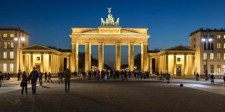 the Brandenburg Gate