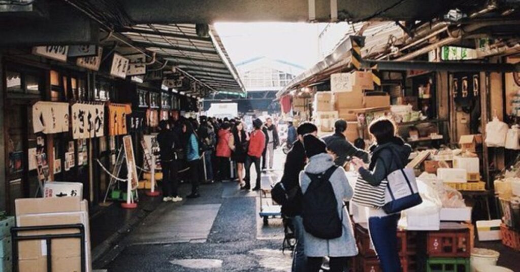 Tsukiji Outer Market in Tokyo